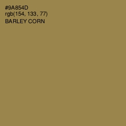#9A854D - Barley Corn Color Image